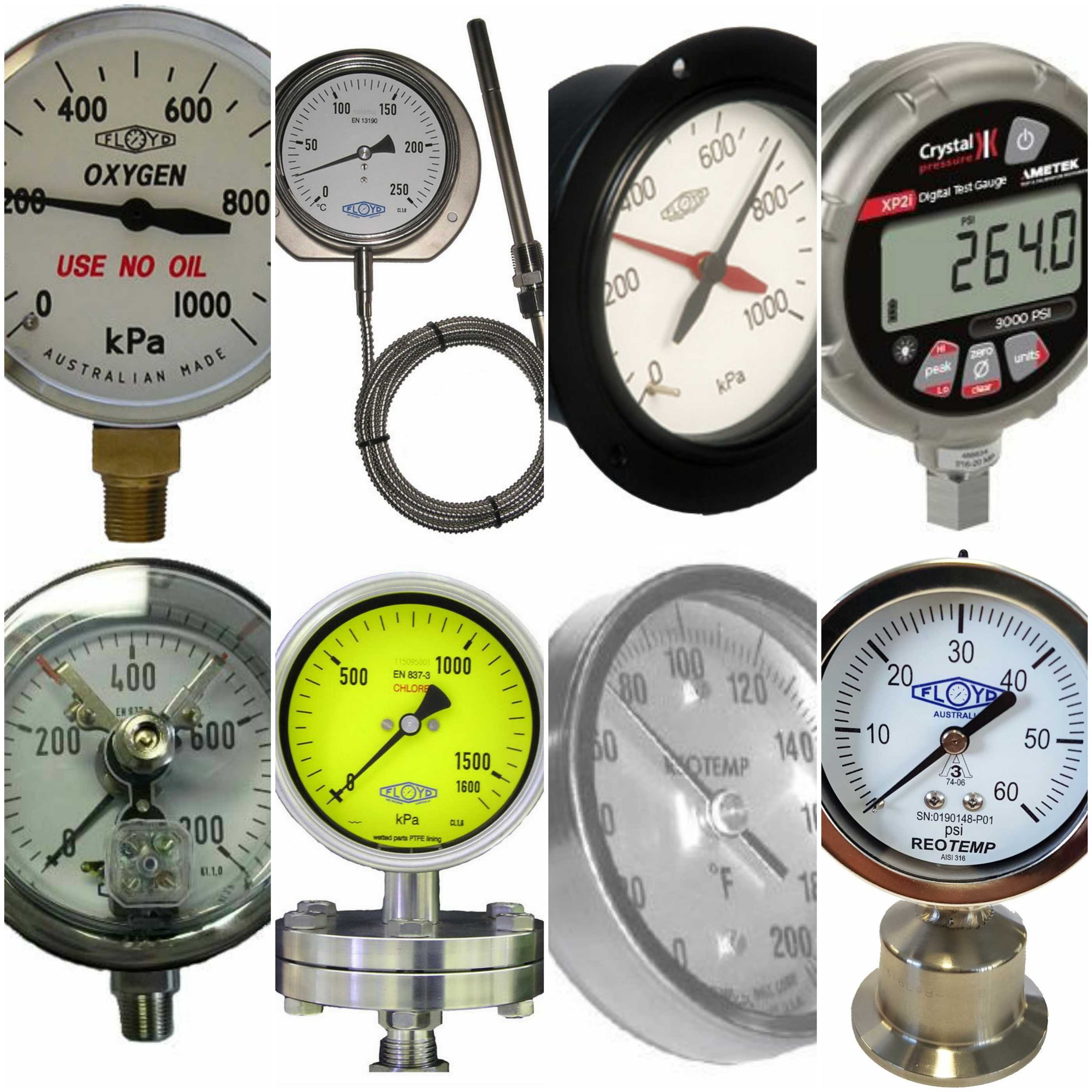 Pressure Gauges, Thermometers, Digital Testing Equipment EHL Group